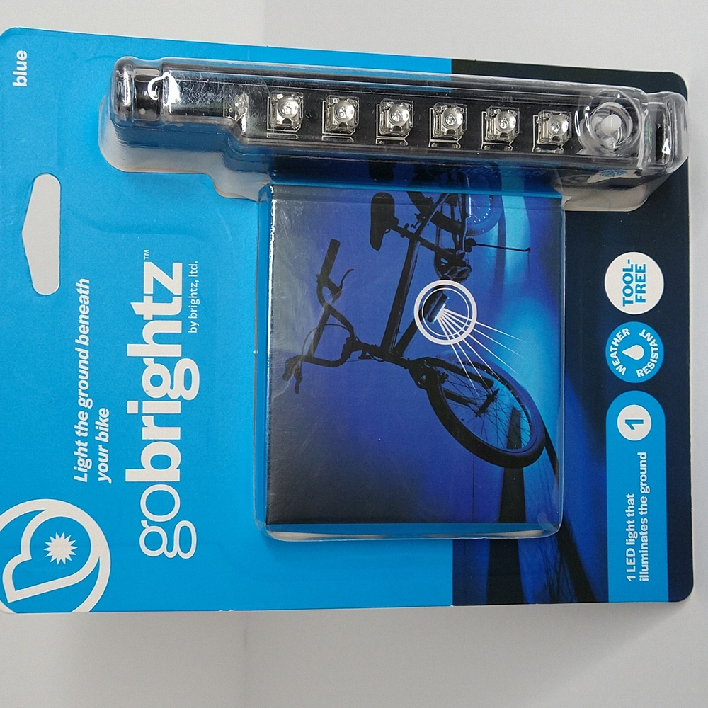 Gobrightz Blue LED Bicycle Frame Light